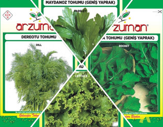 DEREOTU-ROKA-KIVIRCIK MARUL-MAYDANOZ 4'LÜ TOHUM SETİ