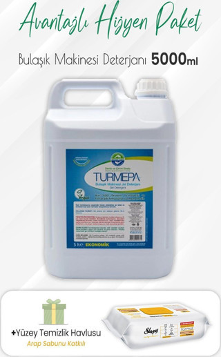 Turmepa Jel Bulaşık Makinesi Deterjanı ve Arap Sabunlu Yüzey Temizlik 100' lü
