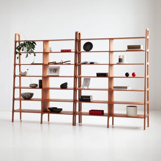 Woodesk Fresco, Masif Ahşap Kitaplık Ve Raf Ünitesi, 280X190, Tik Renk, Cpt4757-280