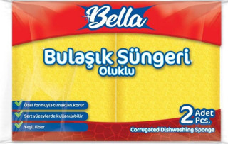 Banat Bella Oluklu Bulaşık Süngeri 2'Li