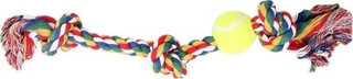 Pawise 3 Düğümlü ve Tenis Toplu Kemik İpli Oyuncak 13x7x2