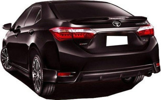 Toyota Corolla Uyumlu (2012-2016) Arka Tampon Flap + Difüzör (Plastik)