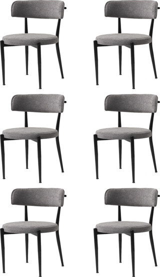 Gözde Sandalye Metal 6 Li Set Cafe,Restaurant,Mutfak,Salon,Yemek Odası Sandalyesi 