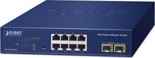 Layer 2 Web Smart Ethernet Switch 8 x 10/100/1000BASE-T port 2 x 100/1000BASE-X SFP yuva 8-Port 10/100/1000T + 2-Port 10