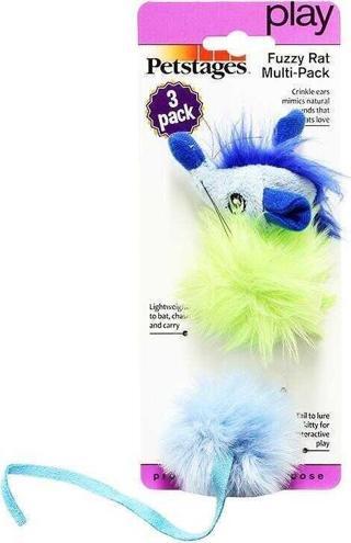 Petstages Fuzzy Rat 3 Parçalı Fare Kedi Oyuncağı
