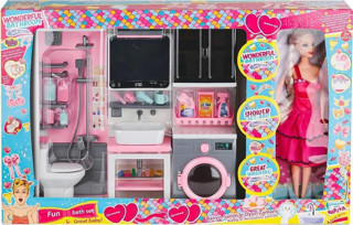 Oydaş Oyuncak OYD-02393 Bebek ile Banyo Seti Oyun Zamanı