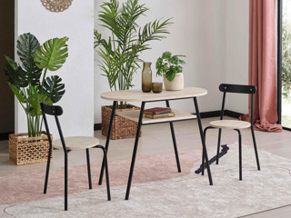 Dekorazi Başbaşa Mutfak Masa Seti-6