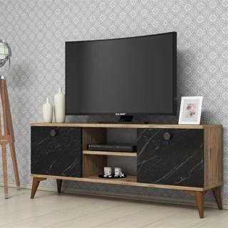 Ferniso Mobilya 120 cm Tv Ünitesi Çam-Mermer Desen
