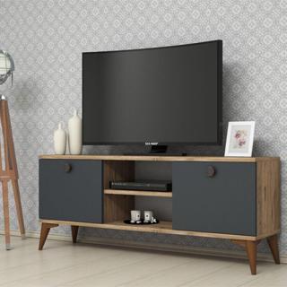 Ferniso Mobilya 120 cm Tv Ünitesi Çam-Antrasit
