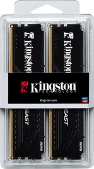 16 Gb (2x8) Ddr5 5600mhz Kıngston Beast Black Cl36 Dt Kf556c36bbek2/16tr