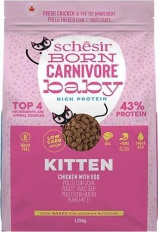 Schesir Born Carnivore Baby Tavuklu ve Yumurtalı Yavru Kedi Maması 1,25kg