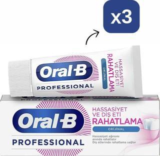 Oral-B Professional Diş Macunu Hassasiyet Ve Rahatlama Orijinal 50 Ml X3 Adet