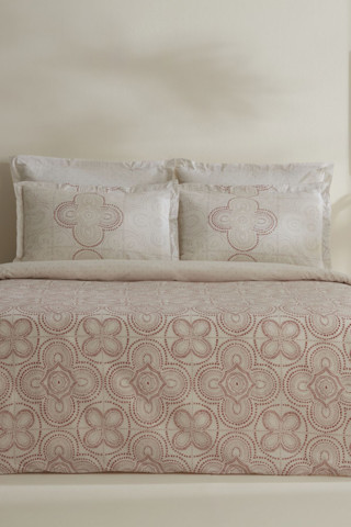 Karaca Home Anemos %100 Pamuk Çift Kişilik Nevresim Takımı Kiremit 