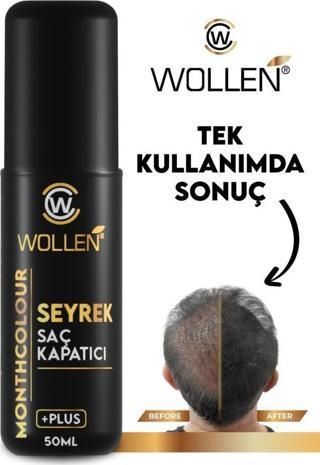 Wollen 50 ml Seyrek Saç Kapatıcı Dolgunlaştırıcı Sıvı Krem Siyah Renk