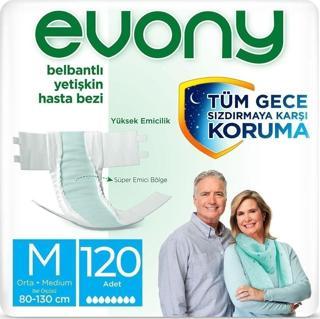 Evony Yetişkin Hasta Bezi Medıum 120 Adet