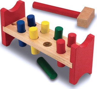 Melissa and Doug Ahşap Bambam Çivi Çakma