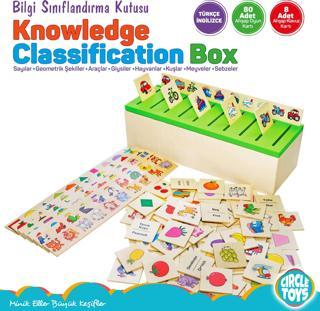 Circle Toys Ahşap Bilgi Sınıflandırma Kutusu