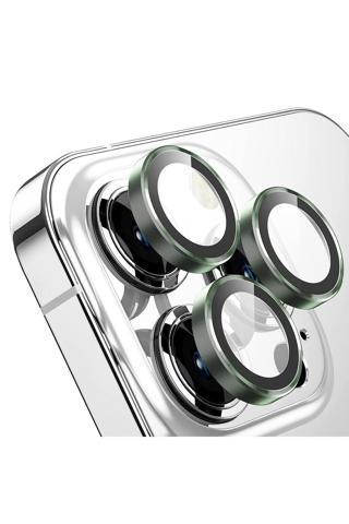 Buff Labs Buff İphone 14 Pro Max / 14 Pro Kamera Metal Lens Koruyucu Koyu Yeşil