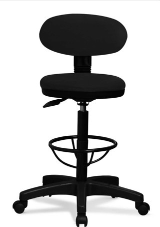 Bar Sandalyesi Sırtlı Beratta Model Siyah