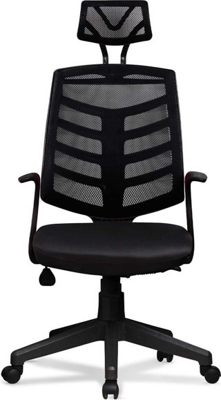 Arenzo Deri Ev Ve Ofis Çalışma Sandalyesi Bilgisayar Ve Yönetici Koltuğu Piramit Model Siyah