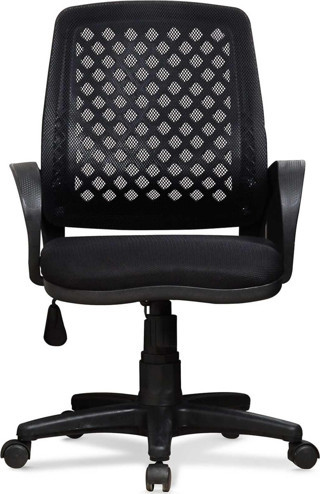 Arenzo Ev ve Ofis Çalışma Sandalyesi Bilgisayar ve Sekreter Koltuğu Petek Model Siyah