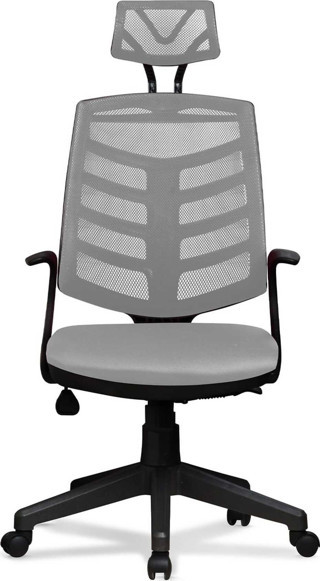 Arenzo Ev ve Ofis Çalışma Sandalyesi Bilgisayar ve Yönetici Koltuğu Piramit Model Gri