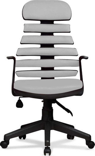 Arenzo Ev ve Ofis Çalışma Sandalyesi Bilgisayar ve Yönetici Koltuğu Zebra Model Gri