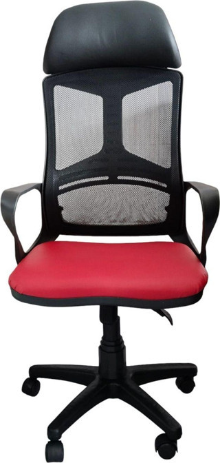 Arenzo Ev Ve Ofis Çalışma Sandalyesi Oyuncu Yönetici Koltuğu Bilgisayar Sandalyesi Arya Model Kırmızı Siyah