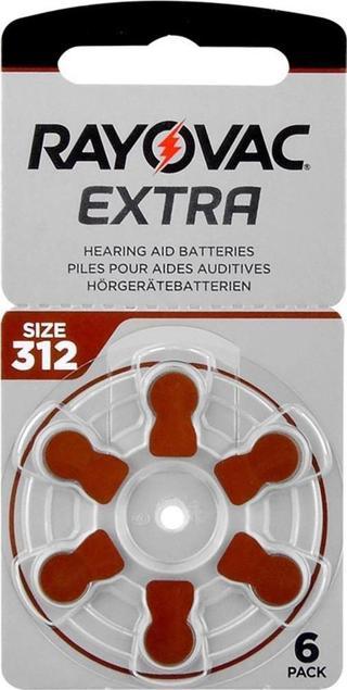 Rayovac 312 Numara Kulaklık Pili 6'lı Paket