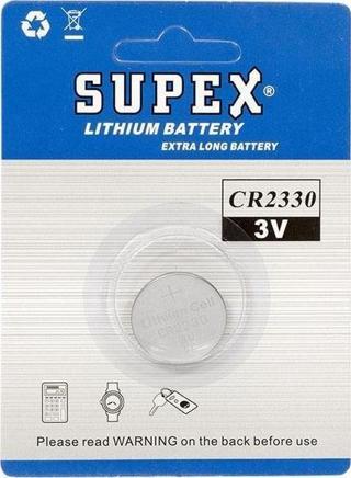 Supex CR2330 3 Volt Lityum Pil Tekli