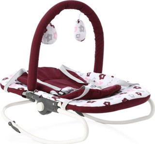 Wogard Unisex Çocuk Bordo Oyuncaklı Yıkanabilir Pedli Ana Kucağı
