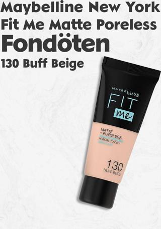 Maybelline Fit Me Matte Poreless Fondöten 130 Buff Beige