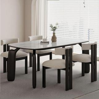 Gazzini Furniture Odense Iskandinav T Model Siyah Ahşap Bohem Sandalye