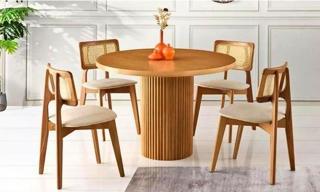 Gazzini Furniture Helios Beyaz Hazeranlı Ceviz Ahşap Bohem Sandalye