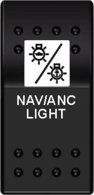 Bfy Swıtch On-On-Off Navigasyon+Demir Lambası 12/24 V