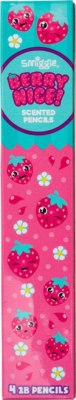 Smiggle - Çilek Kokulu Kalem 4lü Paket