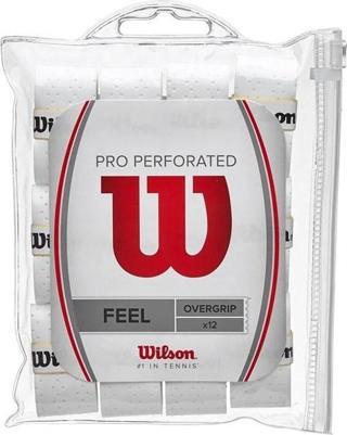 Wilson Beyaz 12'li Pro Overgrip Perforated