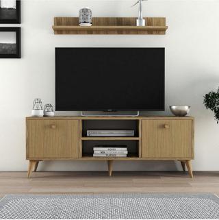 Ferniso Mobilya 138 Cm Tv Ünitesi Alba Çizgili Kapak