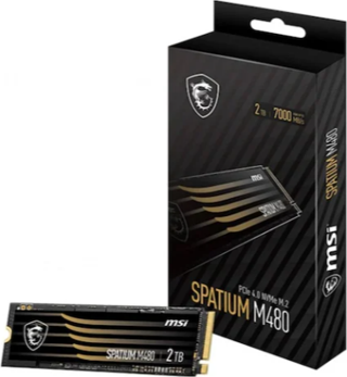 MSI SSD SPATIUM M480 PRO PCIE 4.0 NVME M.2 2TB R:7400 W:7000