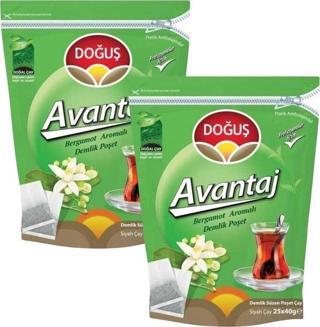 Doğuş Avantaj Bergamot Aromalı Demlik Çay 25x40 gr x 2 Adet