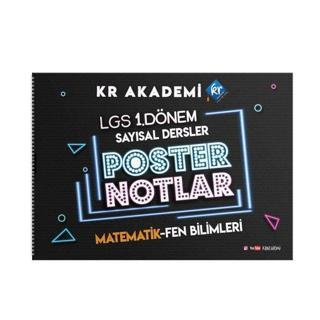 LGS 1. Dönem Sayısal Bölüm Poster Notlar - Kolektif  - KR Akademi