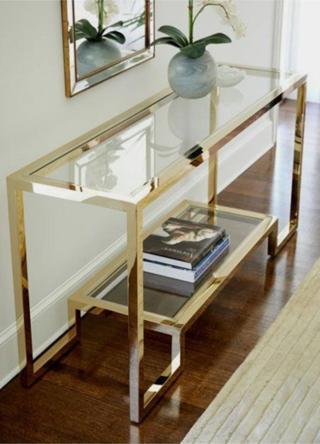 Hitit Dekorasyon Elia Gold Metal Dresuar/konsol