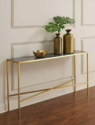 Hitit Dekorasyon Eta Gold Metal Dresuar/konsol