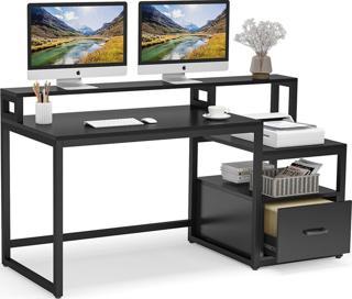 Hitit Dekorasyon Jill Siyah Metal Çalışma Masası