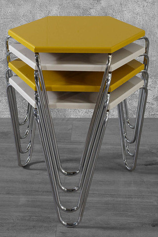 Veys Sehpa 4 Lü Piramit Zigon Sehpa