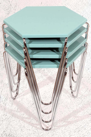 Veys Sehpa 4 Lü Piramit Zigon Sehpa