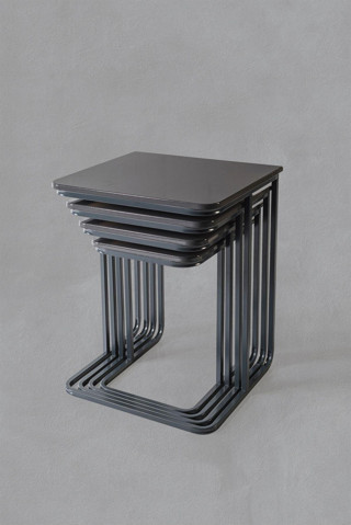 Veys Sehpa Füme Ayak  - Statik Vegas Zigon Sehpa  - Füme