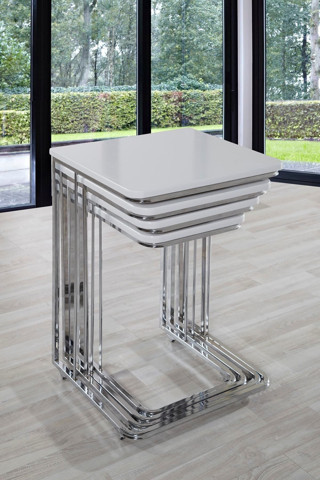 Veys Sehpa Veys Zigon Sehpa Beyaz