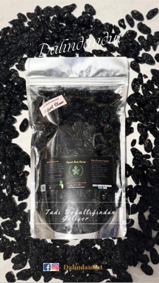 Dalındandut Yeni Mahsül Doğal Siyah Üzüm Kurusu 500Gr (Yerli)