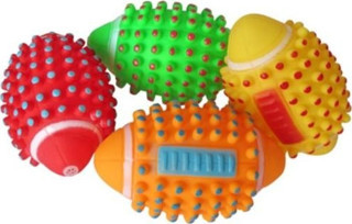 Renkli Kedi Köpek Isırma Topu Sesli